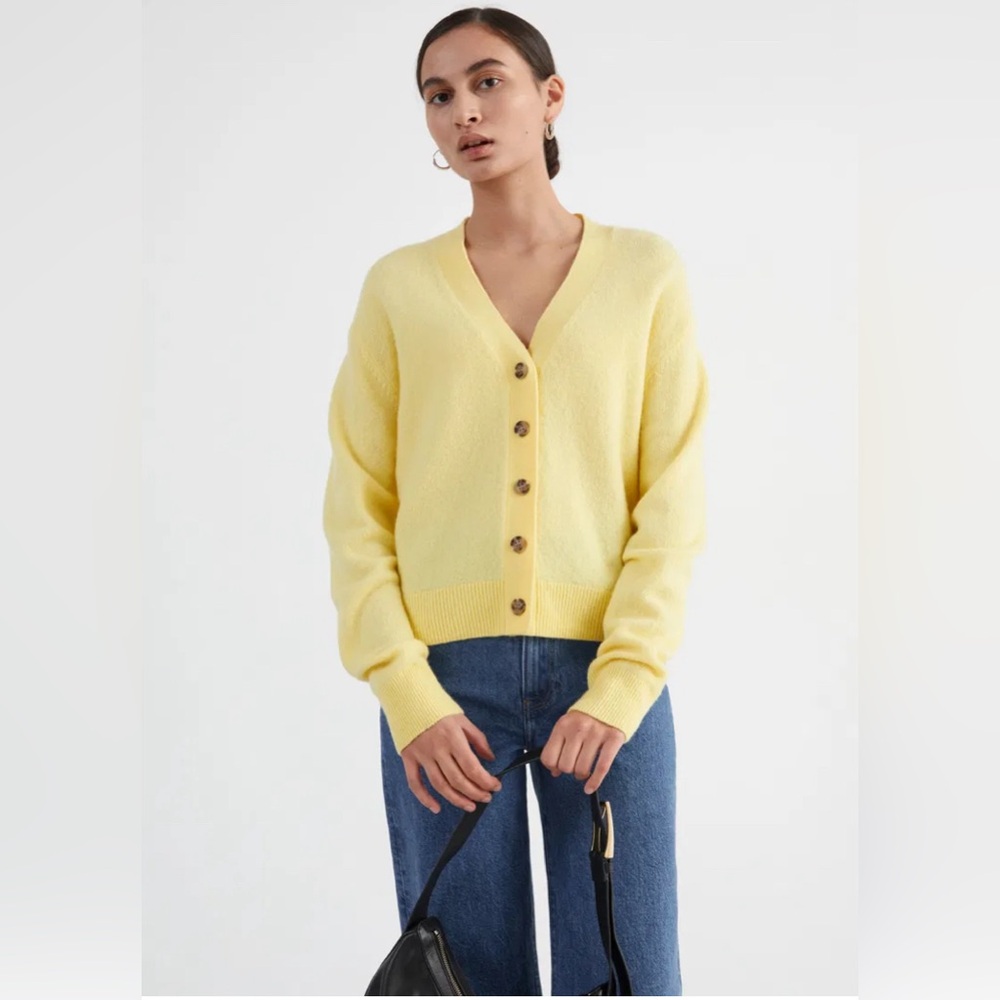Wool Blend Knit Cardigan